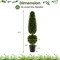 Faux Topiary Tree with Natural Vine, Metal Base and UV Resistant Leaves